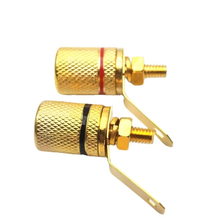 10pcs Speaker Gold-plated 4MM Banana Plug Terminal(306) - In Car by buy2fix | Online Shopping UK | buy2fix