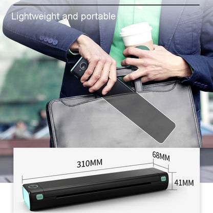 M08F Bluetooth Wireless Handheld Portable Thermal Printer(Black Green Tattoo Version) - Printer by buy2fix | Online Shopping UK | buy2fix