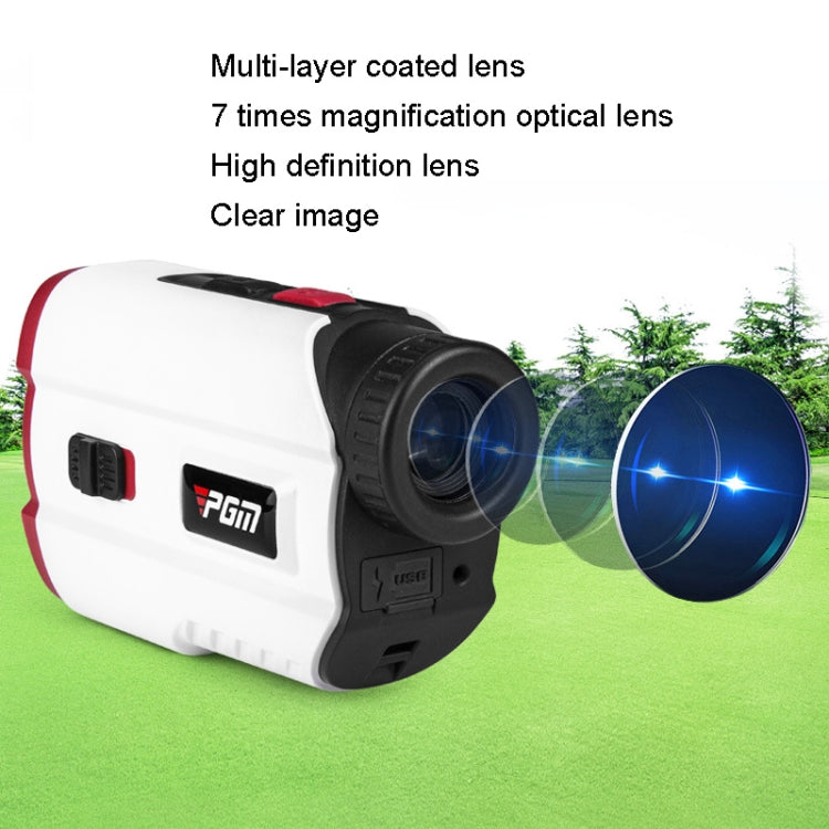 PGM JQ015 IP54 Waterproof Golf Laser Distance Meter Telescope, Measuring Distance: 600m(White) - Binoculars by PGM | Online Shopping UK | buy2fix