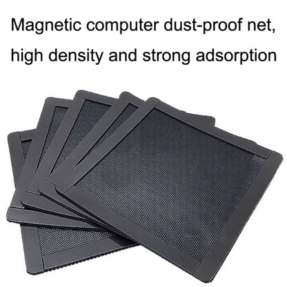 10pcs 14cm With Magnetic Suction PVC Cooling Fan Dust Net Desktop Computer Industrial Fan Filter Cover -  by buy2fix | Online Shopping UK | buy2fix