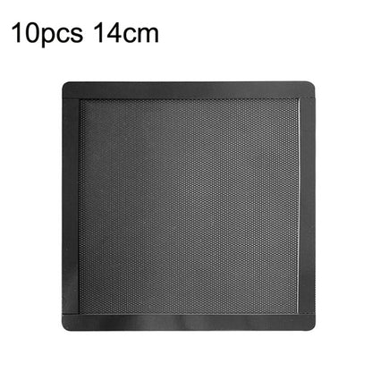 10pcs 14cm With Magnetic Suction PVC Cooling Fan Dust Net Desktop Computer Industrial Fan Filter Cover -  by buy2fix | Online Shopping UK | buy2fix