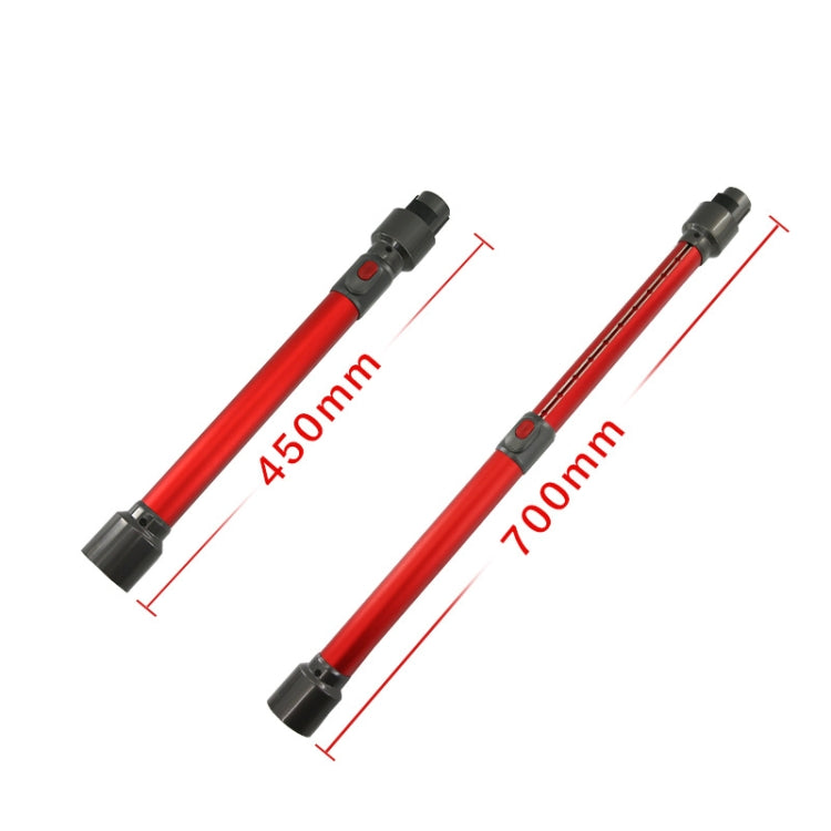 For Dyson V7 V8 V10 V11 V15 Vacuum Cleaner Telescopic Rod Metal Extension Tube(Red) - Consumer Electronics by buy2fix | Online Shopping UK | buy2fix