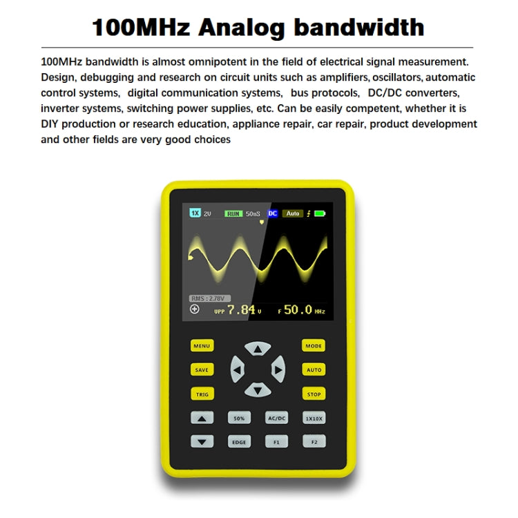 FNIRSI 2.4 Inch IPS Screen 100MHz Digital Oscilloscope(5012H) - Digital Multimeter by FNIRSI | Online Shopping UK | buy2fix