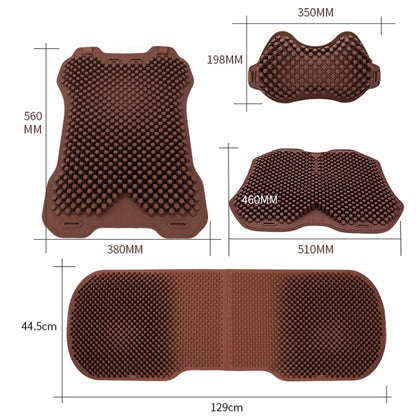 Silicone Car Seat Cushion Summer Breathable Cool Pad, Color: Rear Cushion Coffee -  by buy2fix | Online Shopping UK | buy2fix