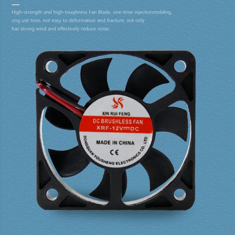 3pcs XIN RUI FENG 12V Ball Bearing 5cm Silent DC Cooling Fan - Fan Cooling by XIN RUI FENG | Online Shopping UK | buy2fix