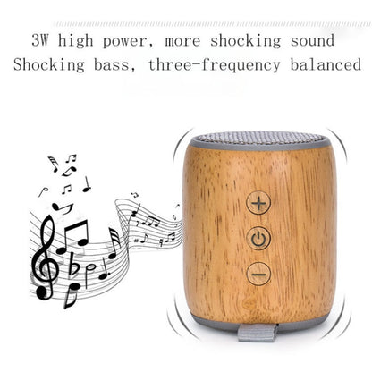 BT811 Mini Wooden Wireless Bluetooth Speaker Support TF Card & 3.5mm AUX(Silver Gray) - Mini Speaker by buy2fix | Online Shopping UK | buy2fix