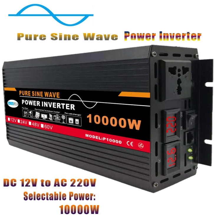 10000W 48V to 220V High Power Car Pure Sine Wave Inverter Power Converter - Pure Sine Wave by buy2fix | Online Shopping UK | buy2fix