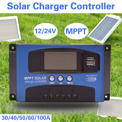 YCX-003 30-100A Solar Charging Controller with LED Screen & Dual USB Port Smart MPPT Charger, Model: 12/24V 50A - Others by buy2fix | Online Shopping UK | buy2fix