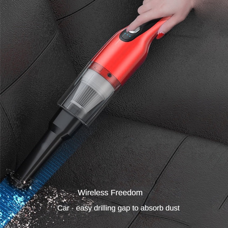 4 In 1 12000pa Wireless  Mini Handheld Car Vacuum Cleaner Mite Remover(Navy Blue) - Vacuum Cleaner by buy2fix | Online Shopping UK | buy2fix