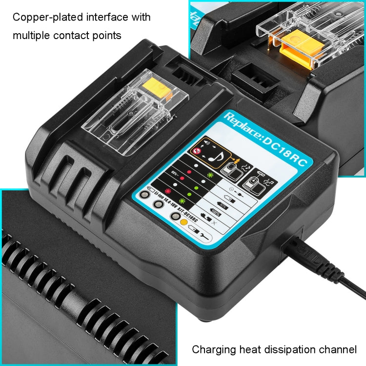 For Makit DC18RA / DC18RC 14.4V-18V Cordless Power Tool Battery Charger(US Plug) - Electric Saws & Accessories by buy2fix | Online Shopping UK | buy2fix