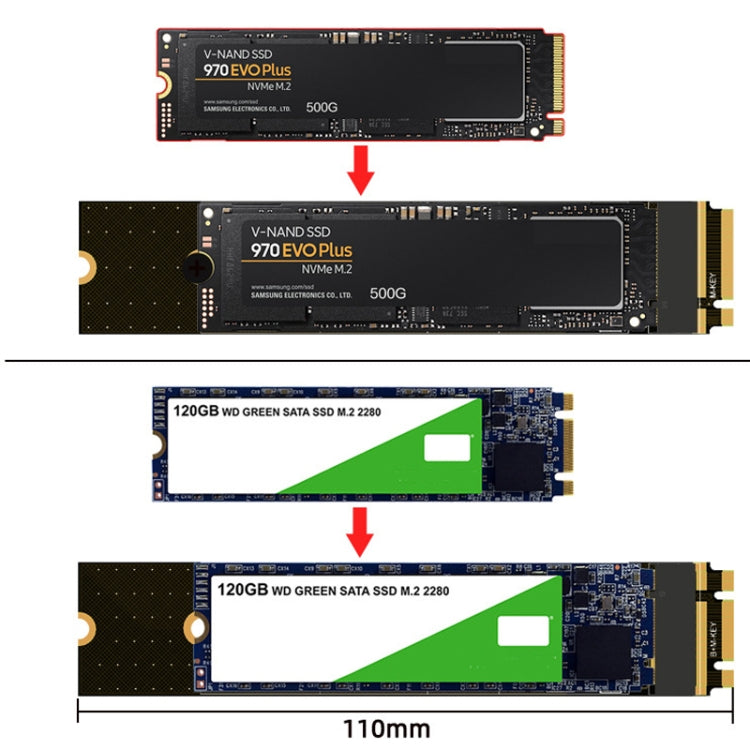 Key-M Riser Card For M.2 NGFF / PCIE / NVME SSD Protection Board Test Board - Add-on Cards by buy2fix | Online Shopping UK | buy2fix