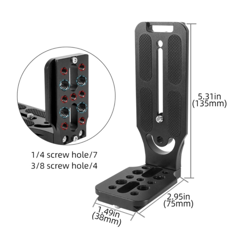 BEXIN  L130-50C Camera Quick Release Plate L-shaped Vertical Board - L-Bracket by BEXIN | Online Shopping UK | buy2fix