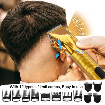 Men Electric Haircutting Tools Set Sculpting Electric Clipper(Black) - Hair Trimmer by buy2fix | Online Shopping UK | buy2fix