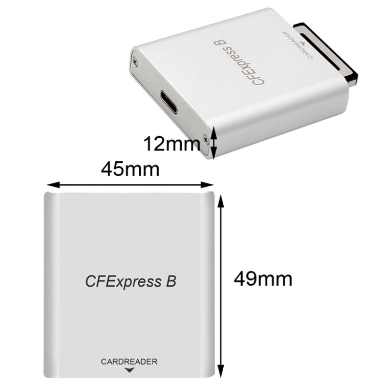 10G High Speed USB3.2 Z6/Z7 1DX3 Wiring CFEXPRESS Card Reader With C-C Line -  by buy2fix | Online Shopping UK | buy2fix