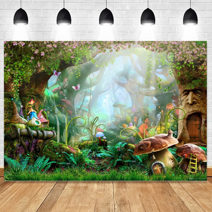 150 x 210cm Fantasy Forest Photography Background Cloth Cartoon Kids Party Decoration Backdrop(605) -  by buy2fix | Online Shopping UK | buy2fix