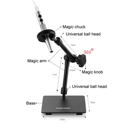 5 Million Digital Electron Microscope Magnifying Dermatoscope, Specification: B008 Waterproof+10 inch Screen - Digital Microscope by buy2fix | Online Shopping UK | buy2fix