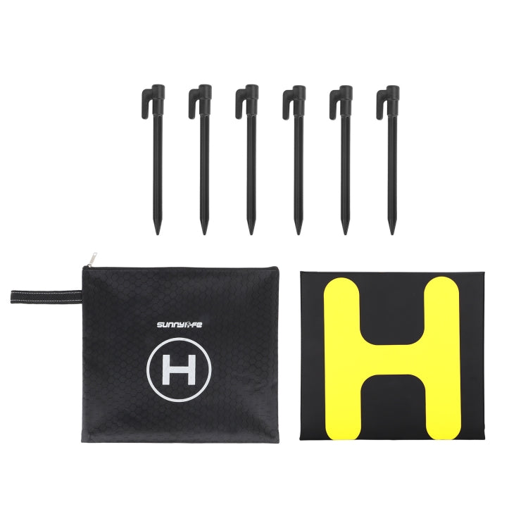 Sunnylife TJP11 80cm Hexagonal Double-sided Folding With Ground Spikes Drone Universal Apron - Parking Apron by Sunnylife | Online Shopping UK | buy2fix