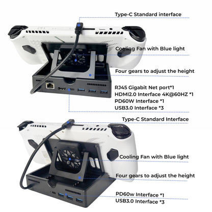 For ASUS ROG ALLY Charging Base Multifunctional Docking Station, Spec: 6 -in-1 Verison - Accessories by buy2fix | Online Shopping UK | buy2fix