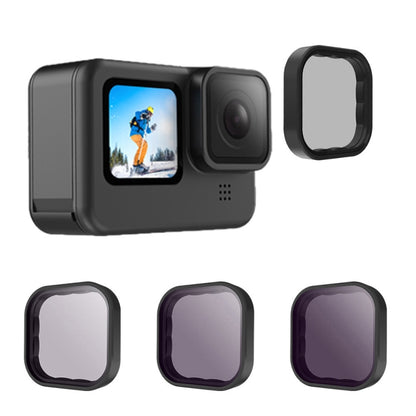 For GoPro Hero11 Black / HERO10 Black / HERO9 Black TELESIN Lens Filter, Spec: ND8/16/32+CPL - Lens Filter by TELESIN | Online Shopping UK | buy2fix