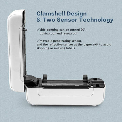 Phomemo PM246S Address Label Printer Thermal Paper Express E-Manifest Printer, Size: EU(Green) - Printer by Phomemo | Online Shopping UK | buy2fix