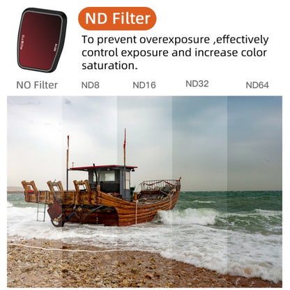 For DJI Air 3 RCSTQ Multi-Layer Coating Waterproof  Filter, Spec: ND16 - Mavic Lens Filter by RCSTQ | Online Shopping UK | buy2fix