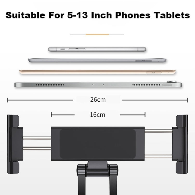 2 In 1 Aluminum Alloy Tablet PC Holder Wall Mount Mobile Phone Holder(Silver) - Desktop Holder by buy2fix | Online Shopping UK | buy2fix