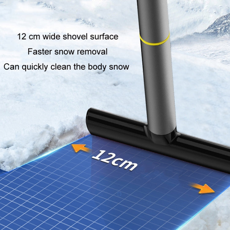 Vehicle-Mounted Snow Shovel Multifunctional Alloy Glass Deicer Shovel(Gray) - Ice Scraper by buy2fix | Online Shopping UK | buy2fix
