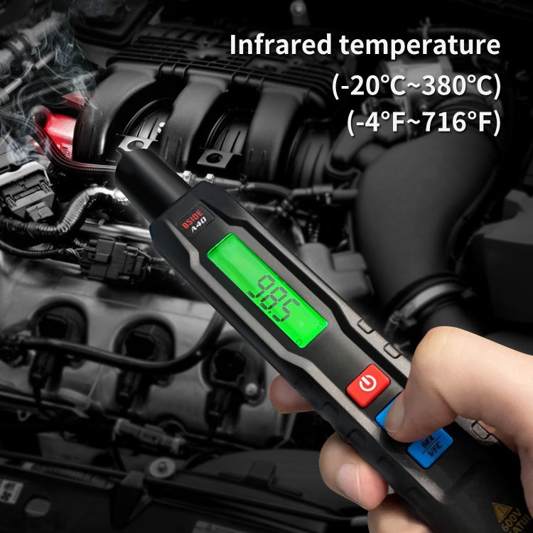 BSIDE A40 Infrared Thermometer Electric Pen Type Intelligent Multimeter VFC Inverter Voltage Tester(English No Battery) - Digital Multimeter by BSIDE | Online Shopping UK | buy2fix