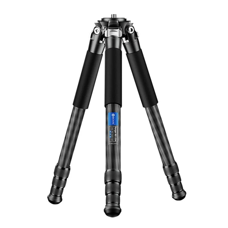 BEXIN RC254 Carbon Fiber Portable Folding Tripod SLR Camera Low Gravity Center Gimbal Photography Bracket - Tripods by BEXIN | Online Shopping UK | buy2fix