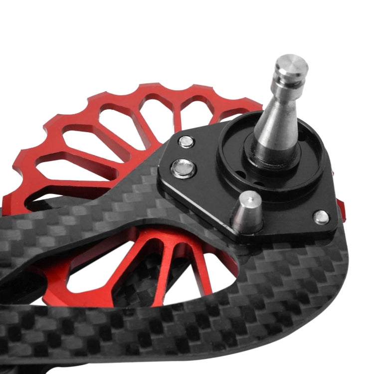 Carbon Fiber Guide Wheel For Road Bike Bicycle Bearing Rear Derailleur Guide Wheel Parts, Model Number: SD5 Red - Guide wheels by BIKERSAY | Online Shopping UK | buy2fix