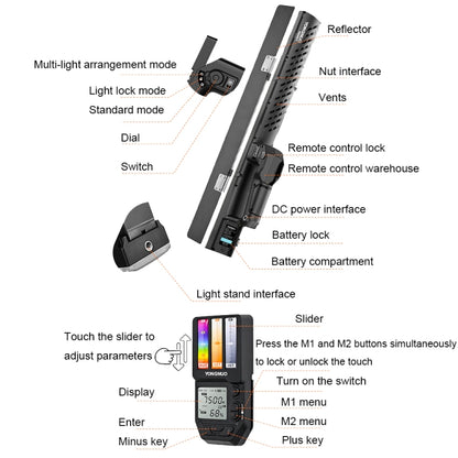 YONGNUO YN360IV 480 LEDs RGB APP Controlled Photography Fill Light, Spec: Standard+Adapter+NP-F970 -  by YONGNUO | Online Shopping UK | buy2fix