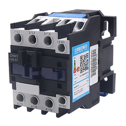 CHNT CJX2-3201 32A 220V Silver Alloy Contacts Multi-Purpose Single-Phase AC Contactor - Relays by CHNT | Online Shopping UK | buy2fix