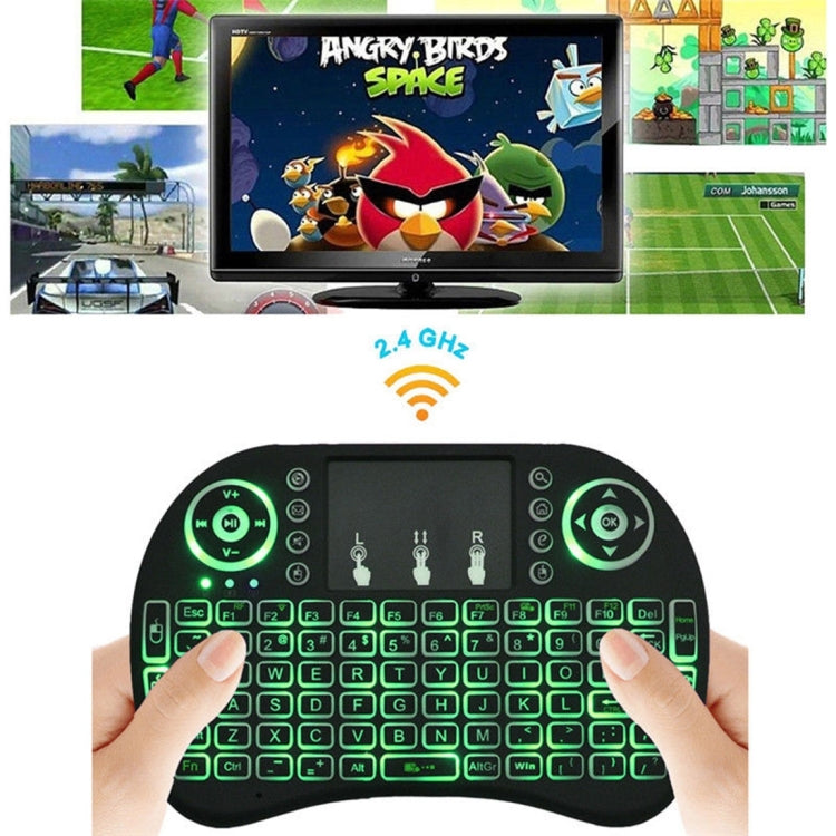 Support Language: Italy i8 Air Mouse Wireless Backlight Keyboard with Touchpad for Android TV Box & Smart TV & PC Tablet & Xbox360 & PS3 & HTPC/IPTV - MINI PC Accessories & Gadgets by buy2fix | Online Shopping UK | buy2fix