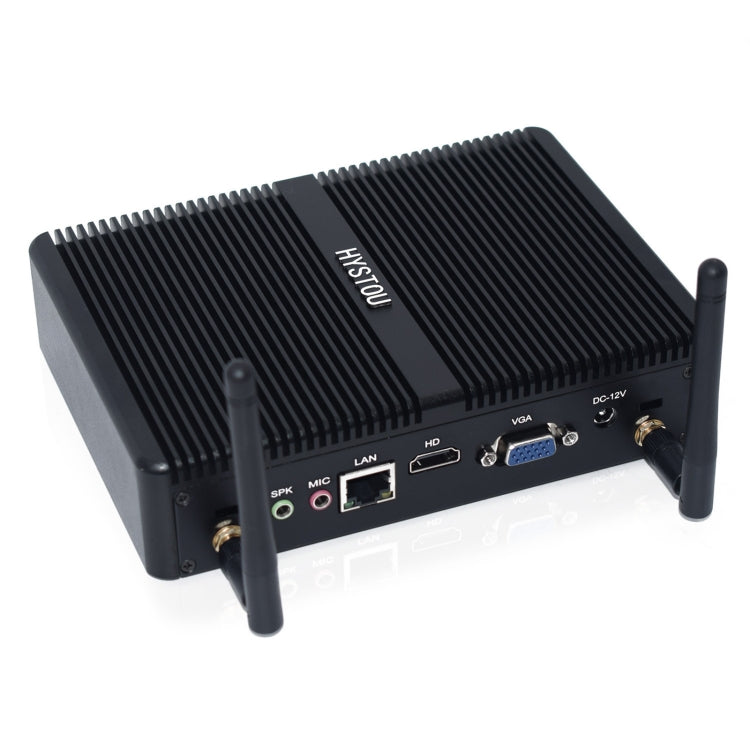 HYSTOU H2 Windows / Linux System Mini PC, Intel Core I3-7167U Dual Core Four Threads up to 2.80GHz, Support mSATA 3.0, 4GB RAM DDR4 + 256GB SSD (Black) - Computer & Networking by HYSTOU | Online Shopping UK | buy2fix