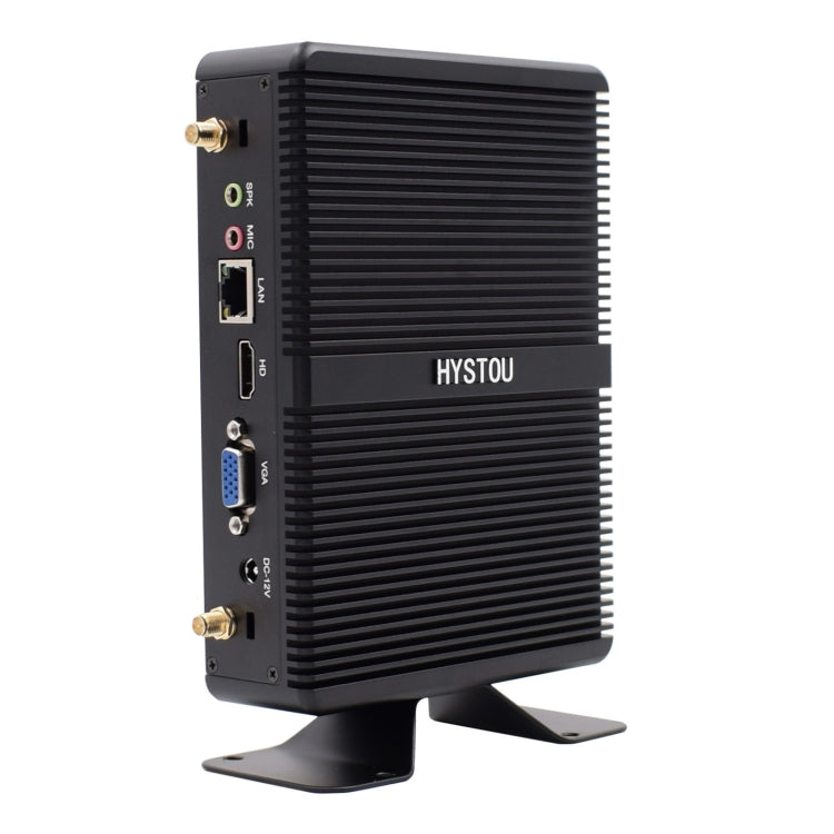 HYSTOU H2 Windows / Linux System Mini PC, Intel Core I3-7167U Dual Core Four Threads up to 2.80GHz, Support mSATA 3.0, 8GB RAM DDR4 + 256GB SSD (Black) - Windows Mini PCs by HYSTOU | Online Shopping UK | buy2fix