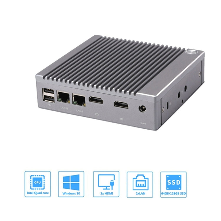 K660S Windows and Linux System Mini PC, Intel Celeron Processor N2840 Quad-Core 1.83- 2.25GHz, 8GB RAM + 128GB SSD, US Plug - Windows Mini PCs by buy2fix | Online Shopping UK | buy2fix