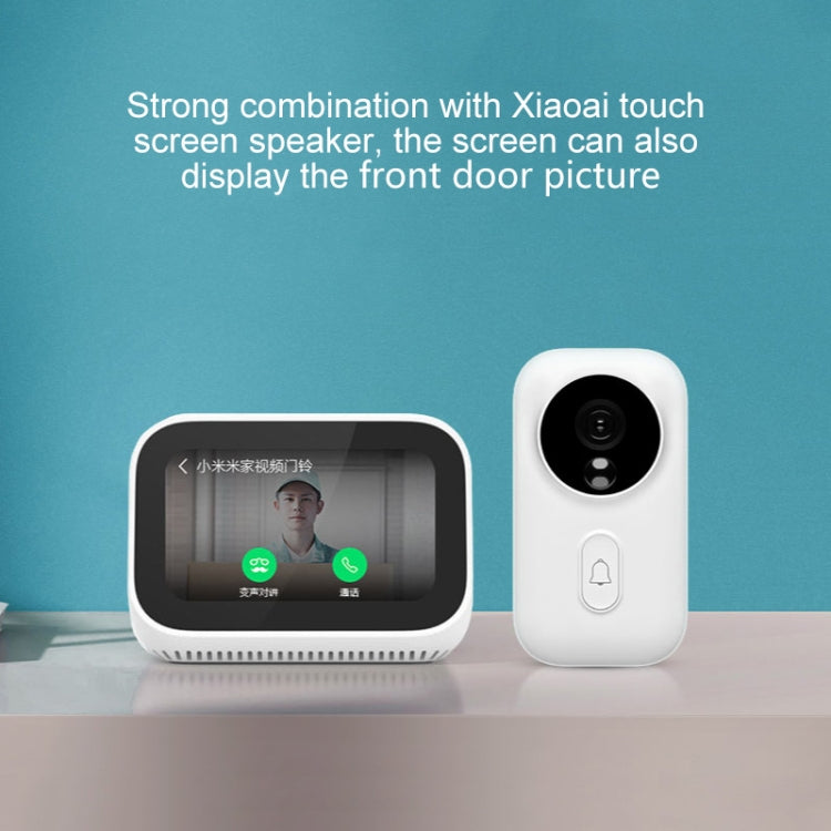 Original Xiaomi Mijia 1280x720P Smart Video Visual Doorbell with Doorbell Receiver, Support Infrared Night Vision & Change Voice Intercom & Real-time Video Viewing(White) - Security by Xiaomi | Online Shopping UK | buy2fix