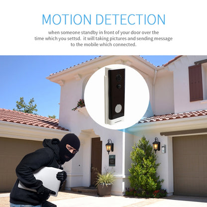 M200A 1080P WiFi Intelligent Round Button Video Doorbell, Support Infrared Motion Detection & Adaptive Rate & Two-way Intercom & Remote / PIR Wakeup(White) - Security by buy2fix | Online Shopping UK | buy2fix