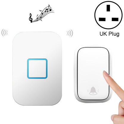 CACAZI FA88 Self-Powered Smart Home Wireless Doorbell, UK Plug(White) - Security by CACAZI | Online Shopping UK | buy2fix