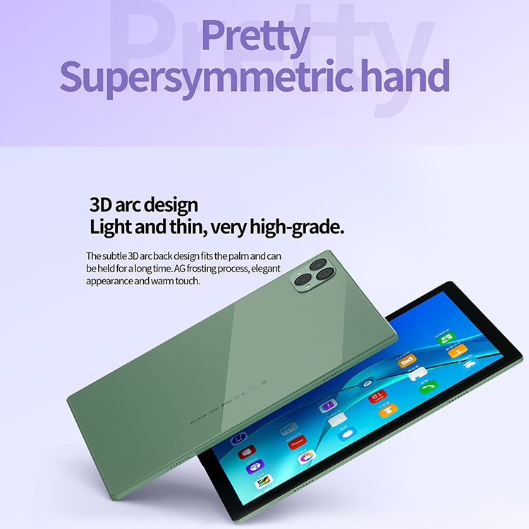 BDF P50 4G LTE Tablet PC, 10.1 inch, 8GB+128GB, Android 12.0 MTK6762 Octa Core, Support Dual SIM & Bluetooth & WiFi, EU Plug(White) - BDF by BDF | Online Shopping UK | buy2fix