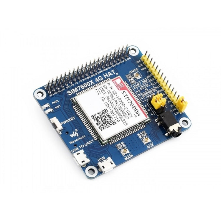 Waveshare 4G / 3G / GNSS HAT for Raspberry Pi, LTE CAT4, for North America - Modules Expansions Accessories by Waveshare | Online Shopping UK | buy2fix