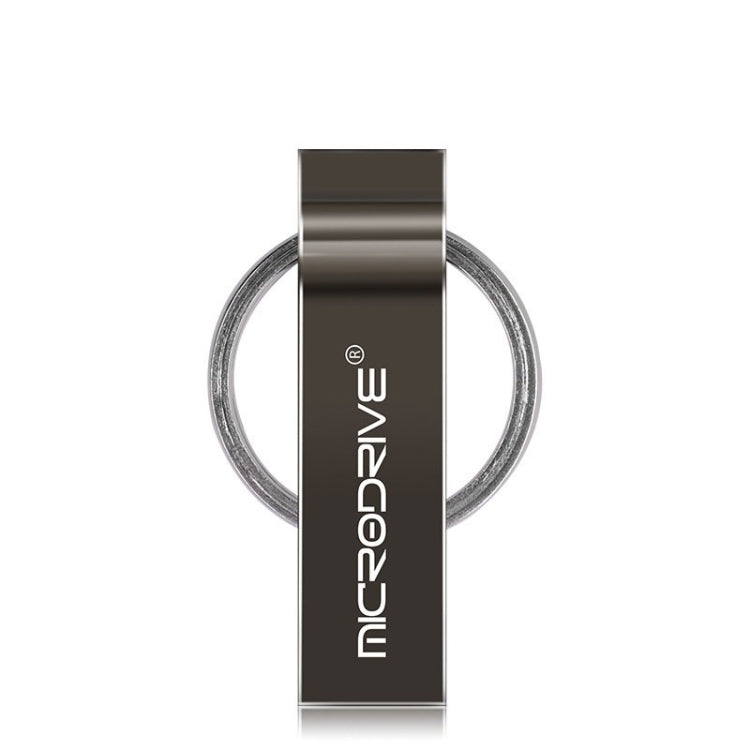 MicroDrive 4GB USB 2.0 Metal Keychain U Disk (Black) - Computer & Networking by MicroDrive | Online Shopping UK | buy2fix