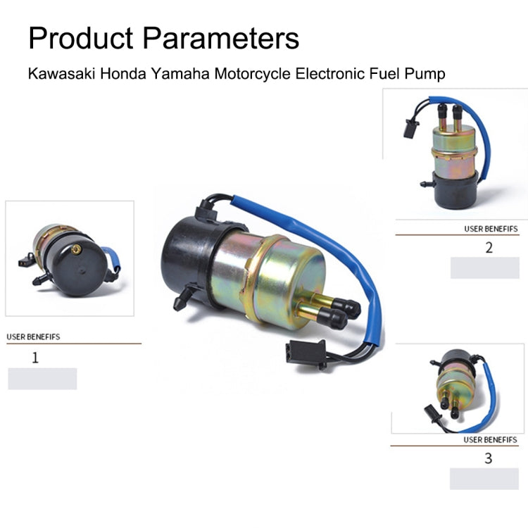 For Kawasaki & Yamaha & Honda Electronic Fuel Pump Motorcycle EFI Fuel Pump A0966 - In Car by buy2fix | Online Shopping UK | buy2fix